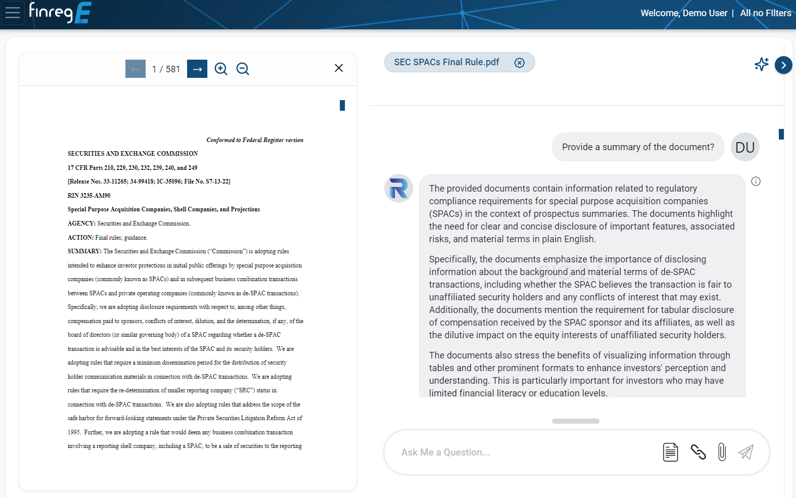 SEC, SPAC, Investor Protection, RIG, Compliance AI, Legal AI