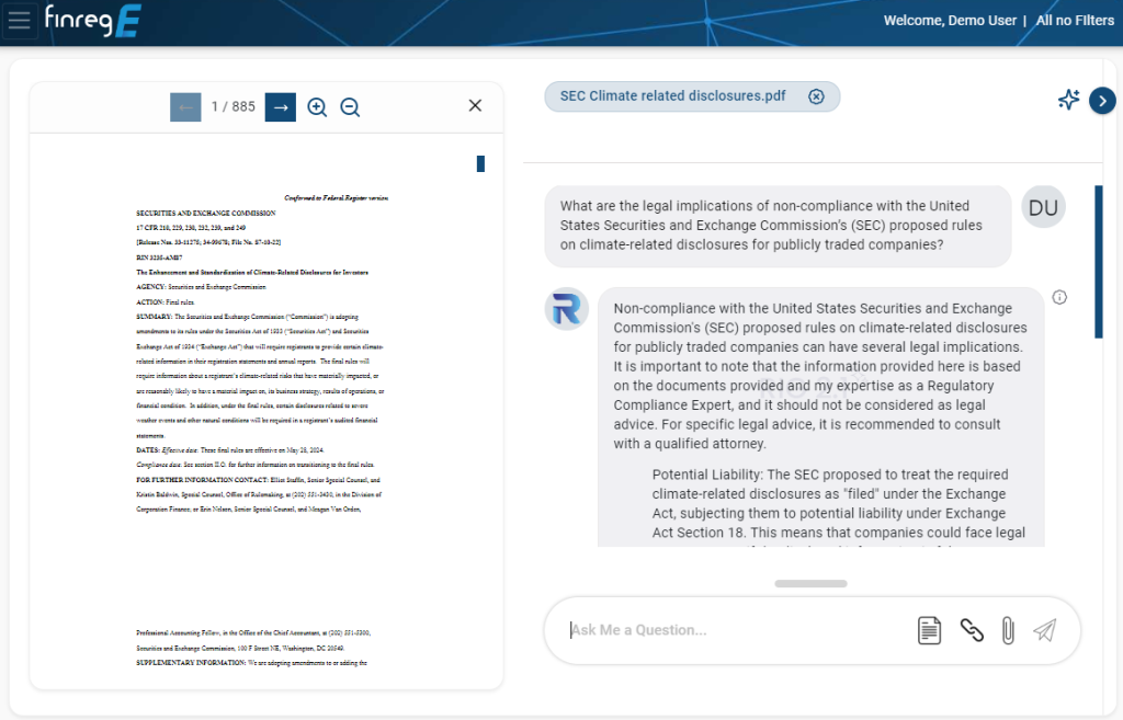SEC, Climate, RIG, Compliance AI, ESG, GenAI