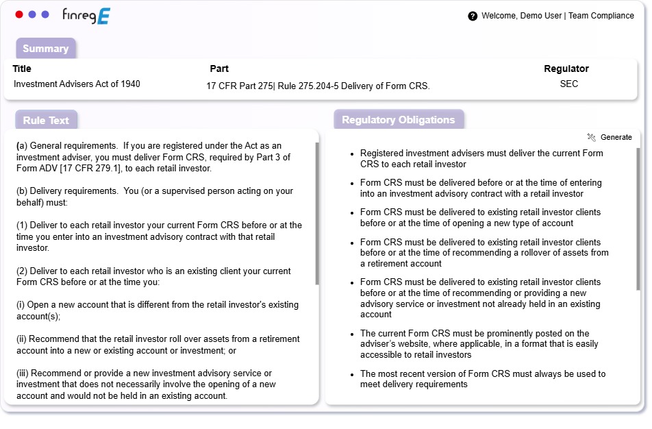 Obligation inventories you can defend